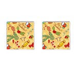 Merry Christmas, New Year Backgrounds, Happy New Year Cufflinks (Square)