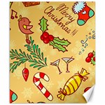 Merry Christmas, New Year Backgrounds, Happy New Year Canvas 8  x 10 