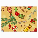 Merry Christmas, New Year Backgrounds, Happy New Year Large Glasses Cloth (2 Sides)