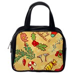 Merry Christmas, New Year Backgrounds, Happy New Year Classic Handbag (One Side)