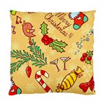 Merry Christmas, New Year Backgrounds, Happy New Year Standard Cushion Case (One Side)