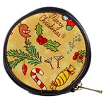 Merry Christmas, New Year Backgrounds, Happy New Year Mini Makeup Bag