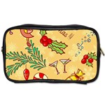 Merry Christmas, New Year Backgrounds, Happy New Year Toiletries Bag (One Side)