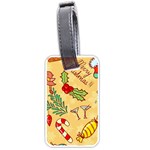 Merry Christmas, New Year Backgrounds, Happy New Year Luggage Tag (one side)