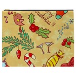 Merry Christmas, New Year Backgrounds, Happy New Year Cosmetic Bag (XXXL)