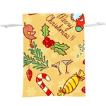 Merry Christmas, New Year Backgrounds, Happy New Year Lightweight Drawstring Pouch (XL)