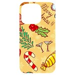 Merry Christmas, New Year Backgrounds, Happy New Year iPhone 14 Pro Black UV Print Case