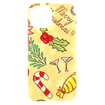 Merry Christmas, New Year Backgrounds, Happy New Year iPhone 15 Black UV Print PC Hardshell Case