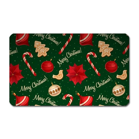 Merry Christmas Magnet (Rectangular) from ArtsNow.com Front