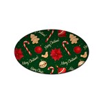 Merry Christmas Sticker Oval (10 pack)