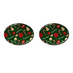 Merry Christmas Cufflinks (Oval)