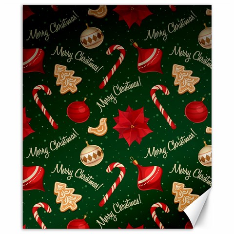 Merry Christmas Canvas 8  x 10  from ArtsNow.com 8.15 x9.66  Canvas - 1