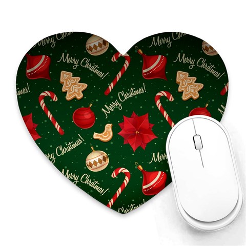 Merry Christmas Heart Mousepad from ArtsNow.com Front