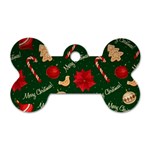 Merry Christmas Dog Tag Bone (Two Sides)