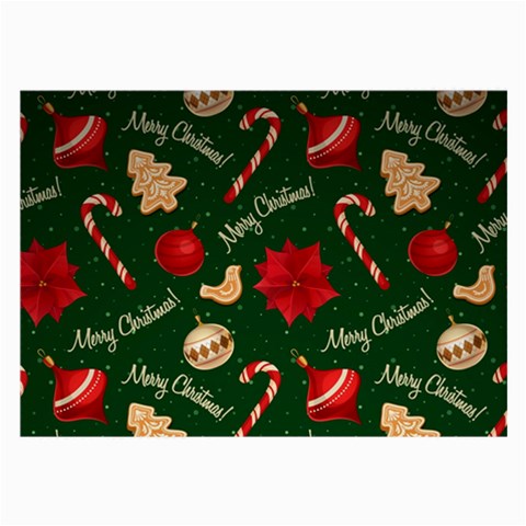 Merry Christmas Large Glasses Cloth from ArtsNow.com Front