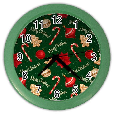 Merry Christmas Color Wall Clock from ArtsNow.com Front