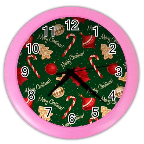 Merry Christmas Color Wall Clock from ArtsNow.com Front