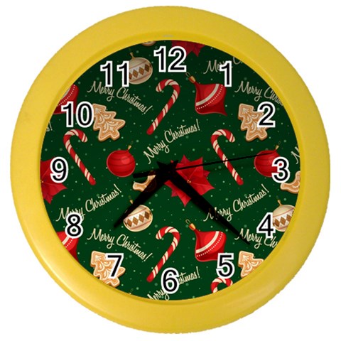 Merry Christmas Color Wall Clock from ArtsNow.com Front