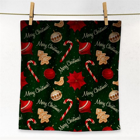 Merry Christmas Face Towel from ArtsNow.com Front