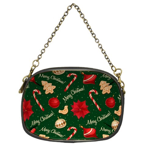 Merry Christmas Chain Purse (One Side) from ArtsNow.com Front