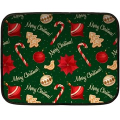 Merry Christmas Two Sides Fleece Blanket (Mini) from ArtsNow.com 35 x27  Blanket Front