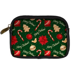 Merry Christmas Digital Camera Leather Case from ArtsNow.com Front