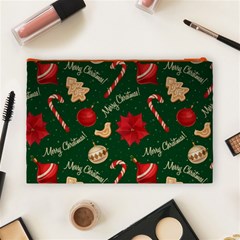 Merry Christmas Cosmetic Bag (Large) from ArtsNow.com Back