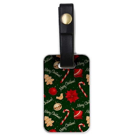 Merry Christmas Luggage Tag (one side) from ArtsNow.com Front