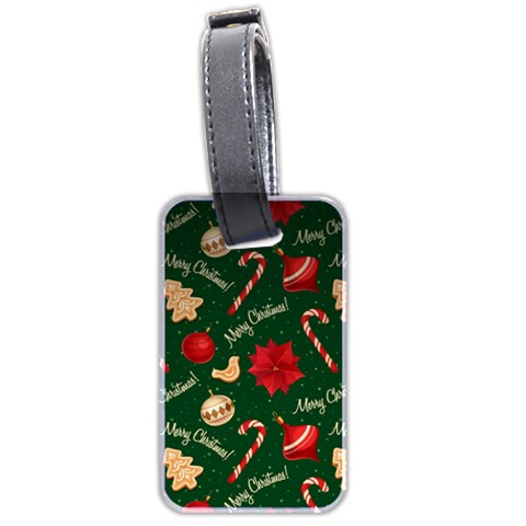 Merry Christmas Luggage Tag (two sides) from ArtsNow.com Front