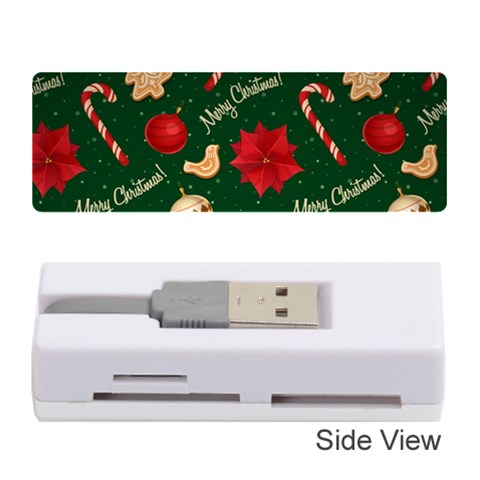 Merry Christmas Memory Card Reader (Stick) from ArtsNow.com Front