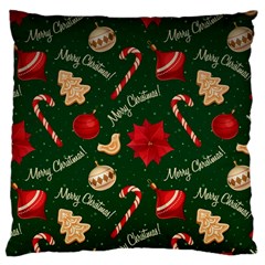 Merry Christmas Large Cushion Case (Two Sides) from ArtsNow.com Front