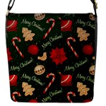 Merry Christmas Flap Closure Messenger Bag (S)