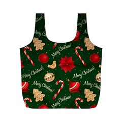 Merry Christmas Full Print Recycle Bag (M) from ArtsNow.com Front