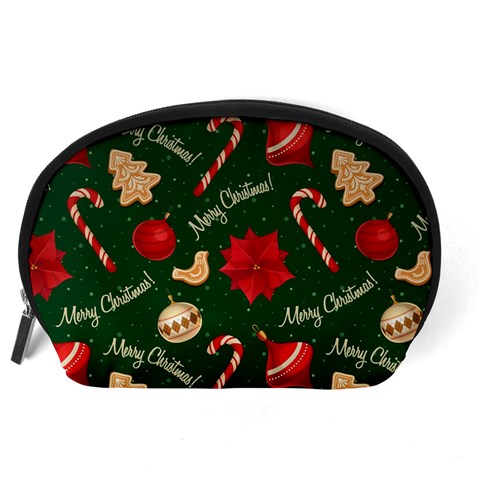 Merry Christmas Accessory Pouch (Large) from ArtsNow.com Back