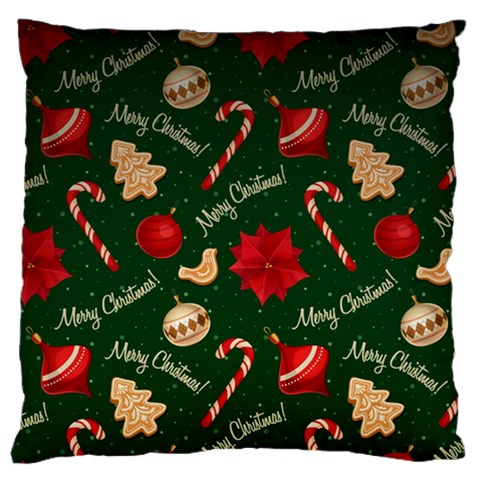 Merry Christmas Standard Premium Plush Fleece Cushion Case (One Side) from ArtsNow.com Front