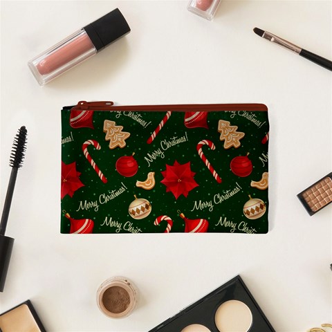 Merry Christmas Cosmetic Bag (XS) from ArtsNow.com Front