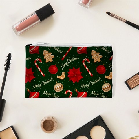 Merry Christmas Cosmetic Bag (XS) from ArtsNow.com Front