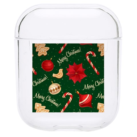 Merry Christmas Hard PC AirPods 1/2 Case from ArtsNow.com Front