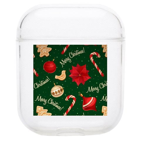 Merry Christmas Soft TPU AirPods 1/2 Case from ArtsNow.com Front