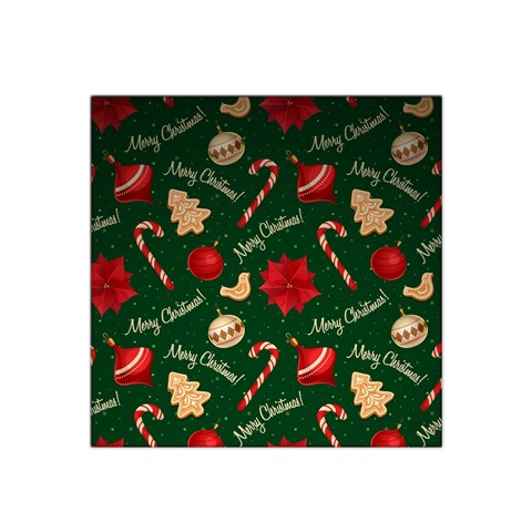 Merry Christmas Satin Bandana Scarf 22  x 22  from ArtsNow.com Front