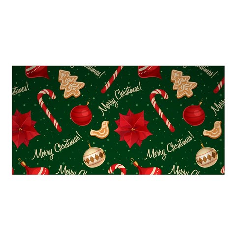 Merry Christmas Satin Shawl 45  x 80  from ArtsNow.com Front