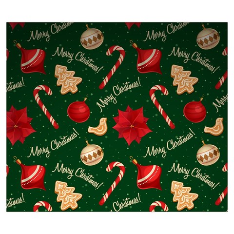 Merry Christmas Zipper Large Tote Bag from ArtsNow.com Front