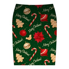 Merry Christmas Midi Wrap Pencil Skirt from ArtsNow.com Back