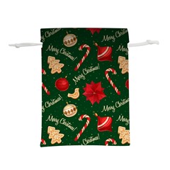 Merry Christmas Lightweight Drawstring Pouch (S) from ArtsNow.com Front