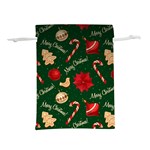 Merry Christmas Lightweight Drawstring Pouch (S)