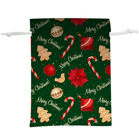 Merry Christmas Lightweight Drawstring Pouch (XL) from ArtsNow.com Front