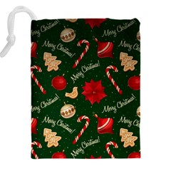 Merry Christmas Drawstring Pouch (4XL) from ArtsNow.com Back