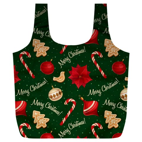 Merry Christmas Full Print Recycle Bag (XXXL) from ArtsNow.com Front