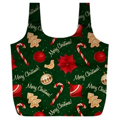 Merry Christmas Full Print Recycle Bag (XXXL) from ArtsNow.com Front