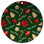 Merry Christmas UV Print Acrylic Ornament Round